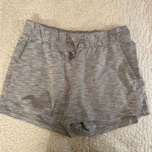 Lululemon gray drawstring shorts
